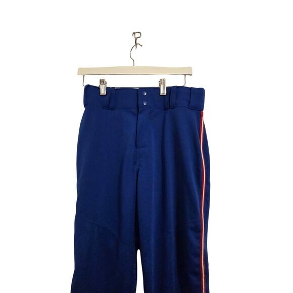 Alleson Youth Baseball Pants Blue White Red Trim Size Large Athletic Sports - Picture 4 of 7